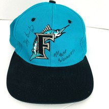 Florida Marlins Baseball Hat 1993 Inaugural Autographed Briley Perez Weiss Cap - £39.33 GBP