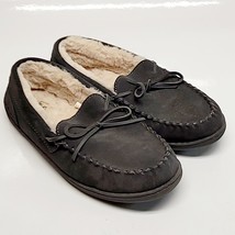 My Slippers My Pillow Men’s Sz 11 Slipper/Moccasin/House Shoe Faux Fur B... - $24.60