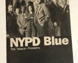 NYPD Blue Tv Series Print Ad Vintage Rick Schroeder Dennis Franz TPA1 - $5.93