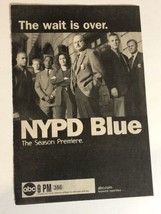 NYPD Blue Tv Series Print Ad Vintage Rick Schroeder Dennis Franz TPA1 - £4.66 GBP