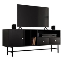 LeisureMod Rochester Mid-Century Modern Rectangular TV Stand with Enclos... - $318.49