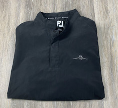 FootJoy FJ Mens Size Medium 1/4 Button Snap Golf Pullover Rain Windbreak... - $23.10