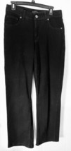 Riders by Lee Women&#39;s Size 10 M Black Denim Jeans Straight Cut Cotton 1%... - $22.22