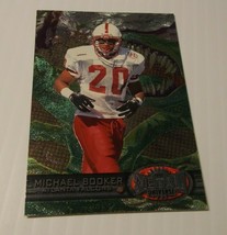 1997 Metal Universe Football Card #192 Michael Booker Rookie Atlanta Falcons - £0.77 GBP