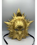 Venetian mask, leaf mask, golden mask, forrest mask. - £56.42 GBP