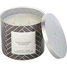 Nautica Noir Mahogany Teakwood By Nautica Candle 14.5 Oz - £18.92 GBP