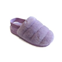 UGG Womens Size 9 Super Fluff Sandal Sheepskin Slippers 1121751 Lilac Bloom - $67.78