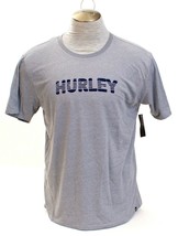Hurley Gray Signature Short Sleeve Crew Neck Tee Shirt T-Shirt Men&#39;s NWT - £31.26 GBP