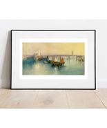 Venice from the Tower of San Georgio Art Poster Print 23 x 14 in - £23.39 GBP