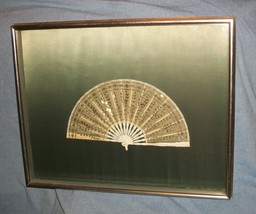 OLD SILK HAND FAN ANTIQUE EARLY 1800s ELEGANT ABANIKO MAI OGI SENSU FRAM... - $682.55