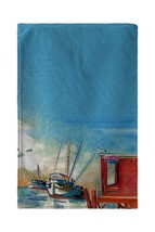 Betsy Drake Shrimp Boat Kitchen Towel - £23.28 GBP