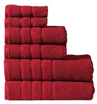 6 Piece Towel Set 100% Cotton Quick Dry Bathroom Towels Highly Absorbent &amp; - £27.52 GBP