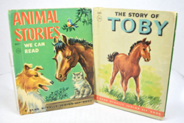 Lot of 2 books Animal Stories We Can Read 1957 The Story of Toby 1950 Junior Elf - £8.51 GBP