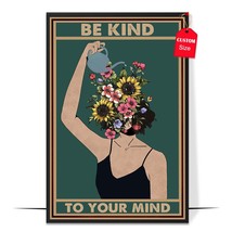 Be Kind To Your Mind Poster Vintage Mental Health Awareness Posters Therapy Coun - £12.81 GBP