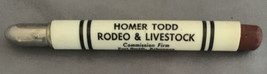 Vintage Homer Todd Rodeo &amp; Livestock Fort Smith AR Advertising Bullet Pe... - $4.00