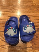 Toddler Boy Sandles With Sling back Dino Themed Size 9 - $10.10