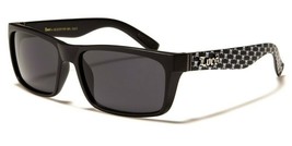 Dweebzilla Slim Black Rectangular White Skull Wrap Sunglasses (Matte Black Frame - £8.47 GBP