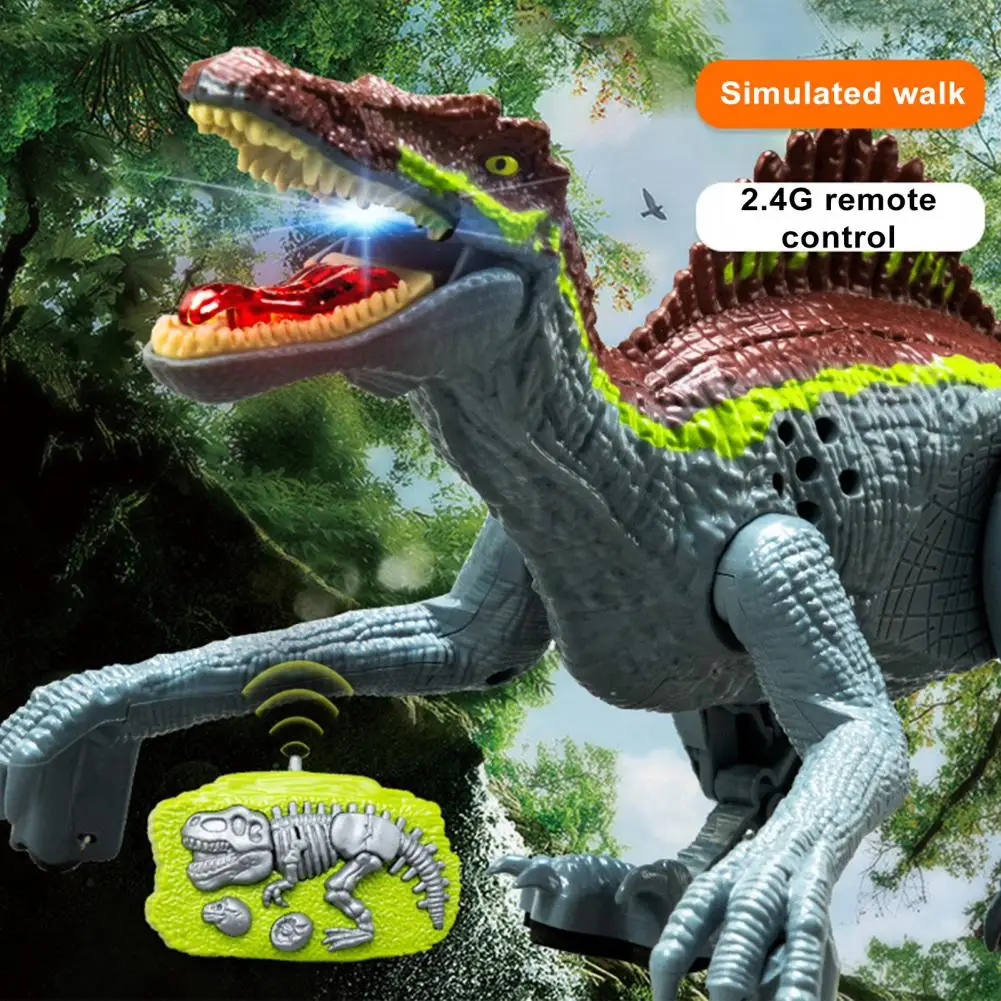 Realistic Dinosaur Figure with Led Light Swing Realistic Rc Spinosaurus Dinosaur - £23.84 GBP