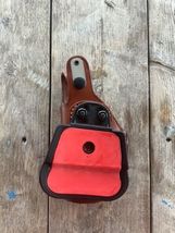 Fits Kahr SW45 P45 Masc Leather Paddle Holster With Thumb Break#1112# R/H, Brown image 4