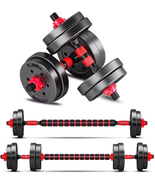 Free Weights-Dumbbells Set of 2 Convertible to Barbell a Pair of Lightwe... - £82.51 GBP