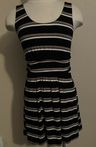 Soma Soft Jersey Knit Stripe Scoop Neck Sleeveless Dress Size Small - £9.96 GBP