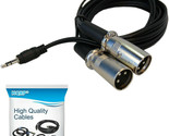10ft 1/8&quot; TRS to Dual Male XLR Splitter Cable for KRK Rokit 5 G2s HS50m&#39;... - $24.99