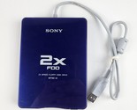 Sony USB Floppy Disk Drive 2X Speed FDD Blue Color MPF-88E-UA Working - £19.41 GBP