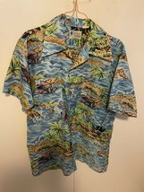 Vintage Waikiki Holiday Hawaiian Shirt Double Pocket Men&#39;s Medium - £69.08 GBP