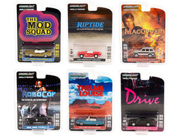 &quot;Hollywood Series&quot; Set of 6 pieces Release 34 1/64 Diecast Model Cars by Greenli - £47.15 GBP