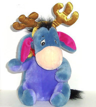 Disney Store Reindeer Eeyore Plush Toy Winnie Pooh Holiday Jungle Bells ... - £39.34 GBP