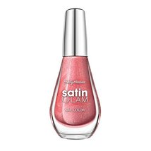 SALLY HANSEN Satin Glam Shimmery Matte Finish Nail Color - Chic Pink - £4.31 GBP