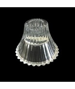Vintage Clear Glass Taper Candle Candlestick Holder Scalloped Edge 2.5&quot; ... - $16.49 CAD