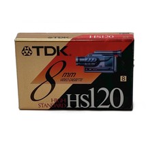 TDK HS120 8mm Video Cassette Camcorder Tapes High Standard NEW Sealed - £4.55 GBP