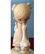 Make A Joyful Noise Girl and Goose Precious Moments E-1374G Figurine MIB - £31.38 GBP