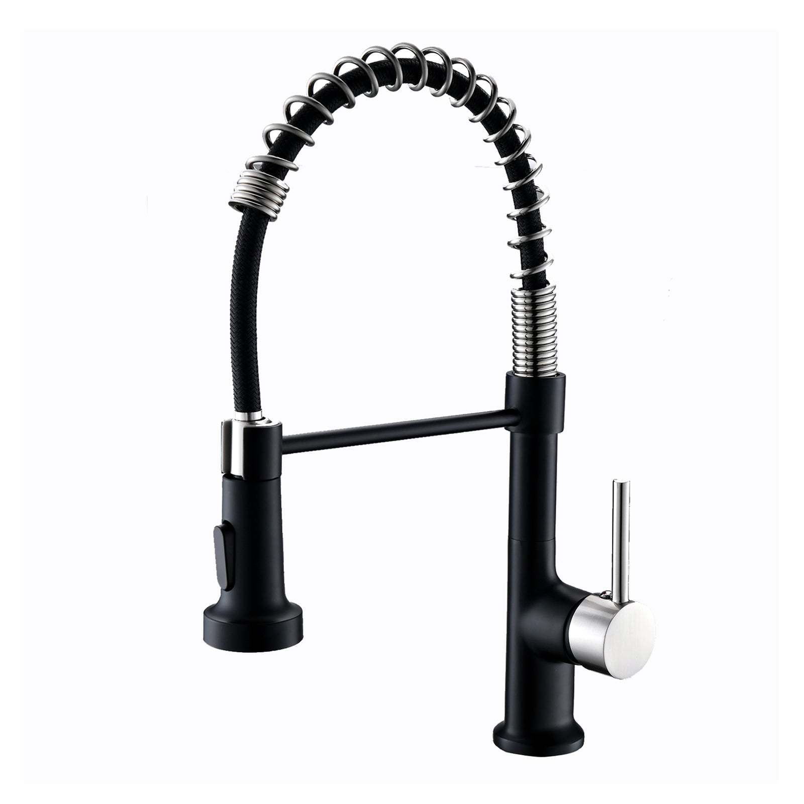 Black & Nickel Kitchen Faucet w/ Pull-Down Sprayer Item image 11