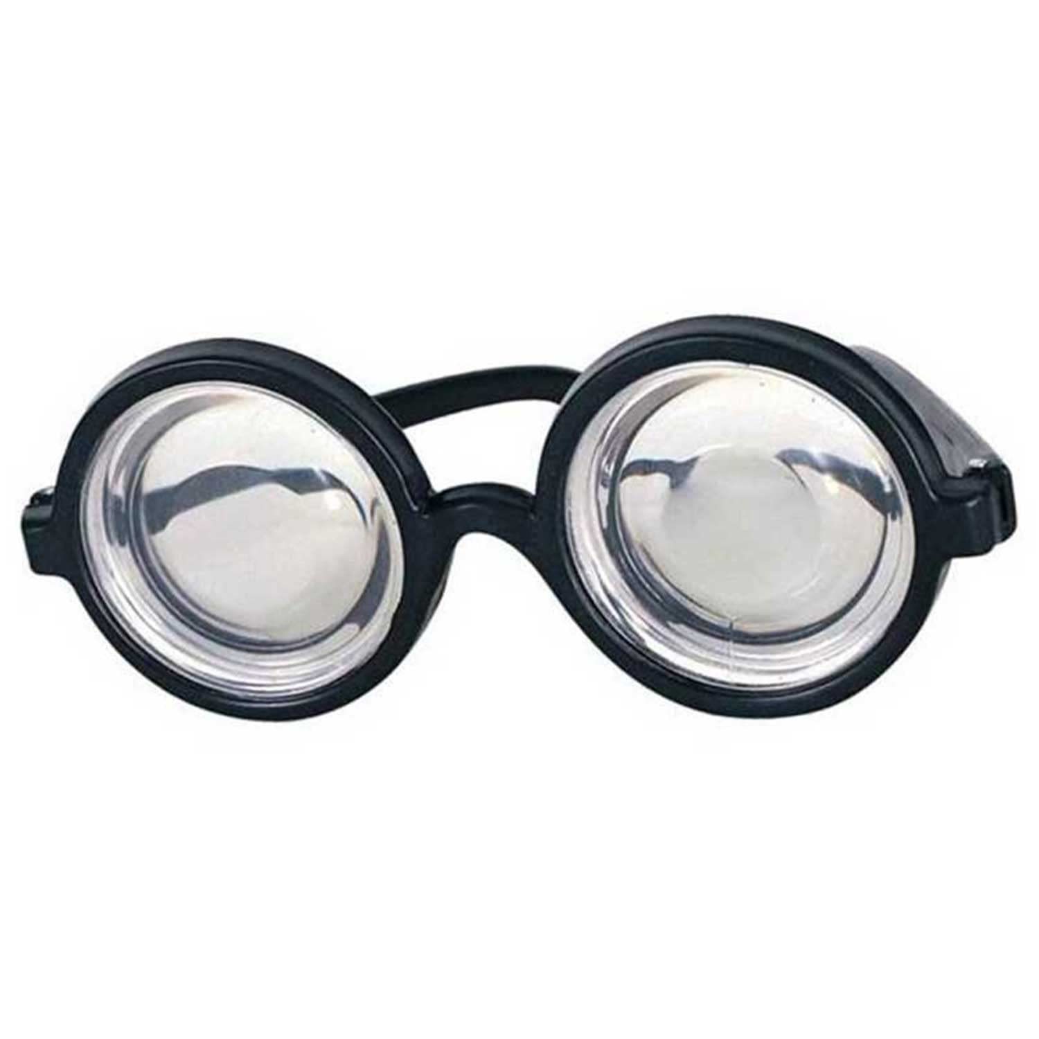 Funny Nerd Thick Lense GEEK GLASSES Professor Bookworm Cosplay Costume Accessory Item image 7