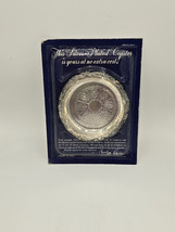 Readers Digest 1988 Silver-Plated 4&quot; Drink Coaster Made In Italy Carolyn... - $17.89