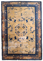 Handmade antique Chinese Ningsha rug 6.1&#39; x 9.3&#39; (186cm x 283cm) 1870s - £4,364.48 GBP