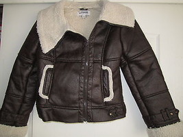 Coffeeshop Faux Fur Kids’ Jackets Coats Dark Brown L - £19.20 GBP