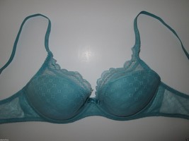 Chantelle 3646 C Chic Sexy Push-Up Underwire Bra Blue Toile 36C MSRP $78 - £24.09 GBP