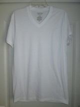 Nordstrom MEN’S SHOP V-Neck Short Sleeve Supima Cotton T-Shirt White S UPC58 - £5.80 GBP