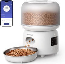 Automatic Pet Feeder, 3L Wifi Food Dispenser For Cats And Dogs With 304 Stainles - £36.36 GBP