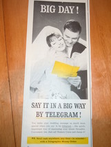 Vintage Telegram  Magazine Advertisement 1960 - £3.12 GBP
