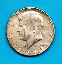 1967 Kennedy Halfdollar Circulated Very Good or Better - Silver - $8.00