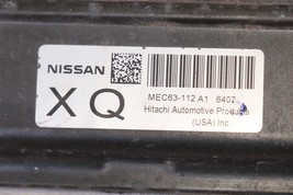 Nissan Sentra ECU ECM PCM Computer Control Module MEC63-112 A1 image 2