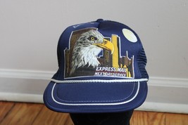 Vtg USPS Express Mail Service 3-D Snapback Hat Bald Eagle Crown - £14.94 GBP