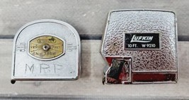 Vintage Pocket Measuring Tape Lot (2) Stanley 348W 8ft. + Lufkin W-9210 10ft. - £5.66 GBP