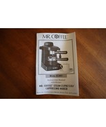 MR. COFFEE Steam Espresso Maker ECM91 Replacement Part: Instruction Manual - €7,26 EUR