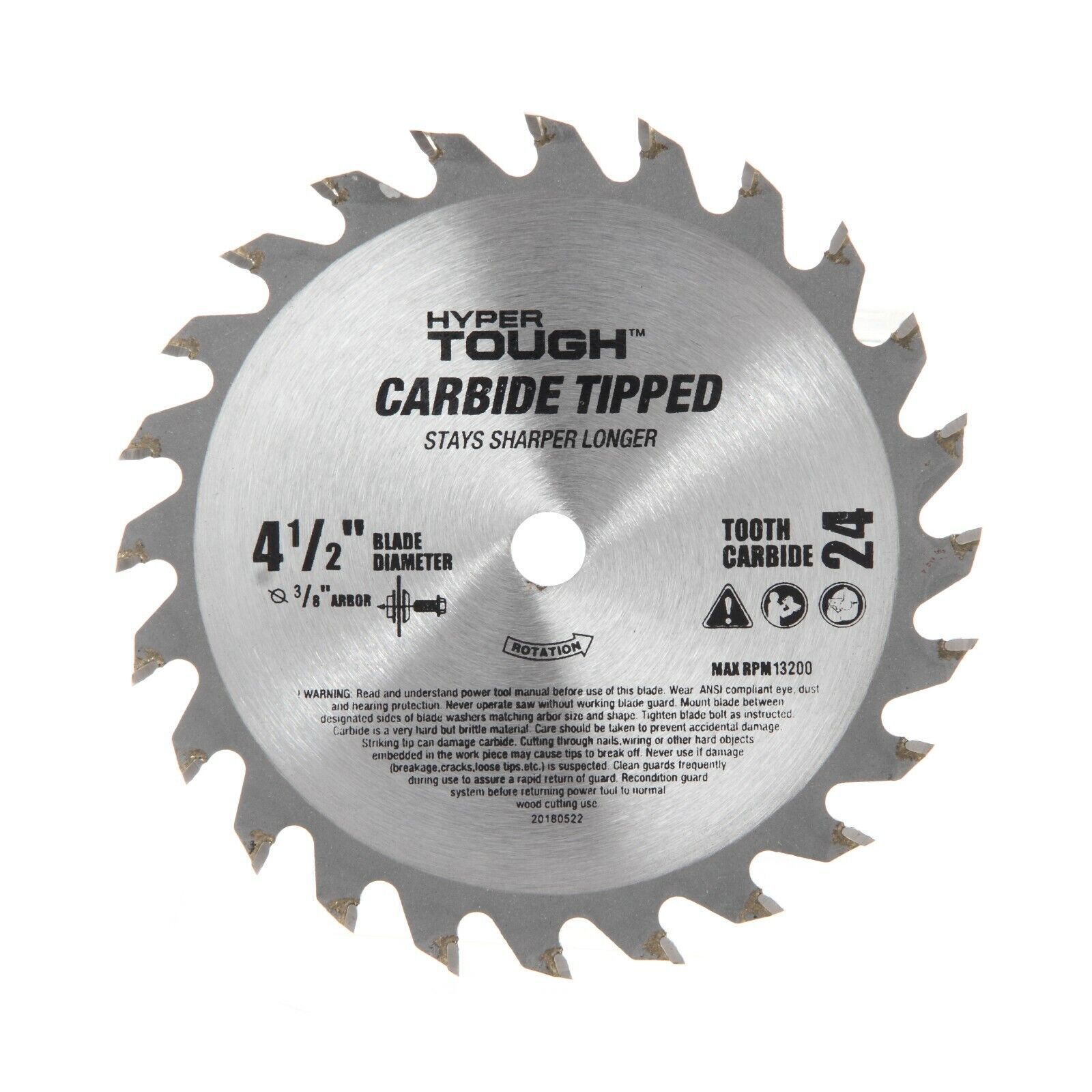 Two 24T 4.5" Carbide Circular Saw Blade For Rockwell Rk3441K, Wx429L 3/8" Arbor - $25.99