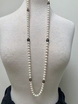 Cultured Pearls and Quartz Necklace 37&quot; Long New - £199.00 GBP